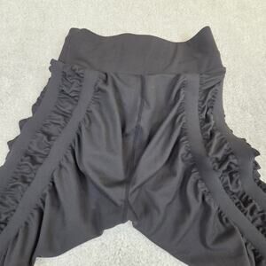 Skinnify Leggings Womens Medium Black 6 Band Resistance Compression Gym Athletic